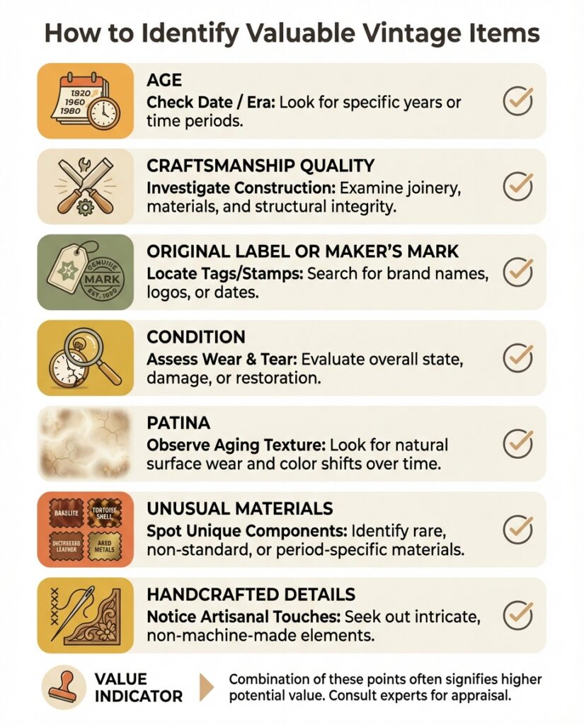 Wie erkennt man wertvolle Vintage-Artikel?